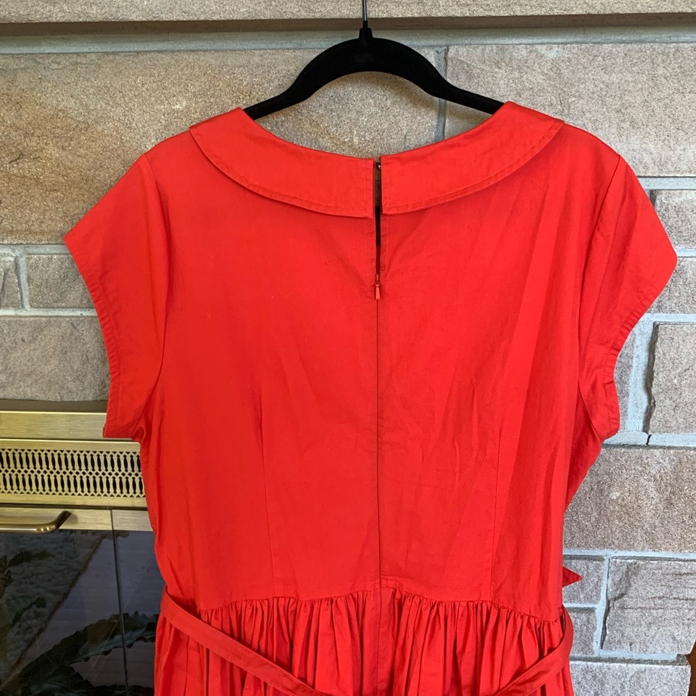 eShakti Red Custom Dress - Picture 3 of 8